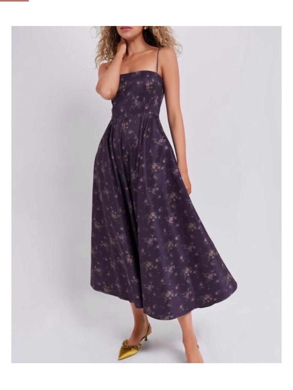 Tuckernuck Plum Smocked Dress with Subtle Floral Hues